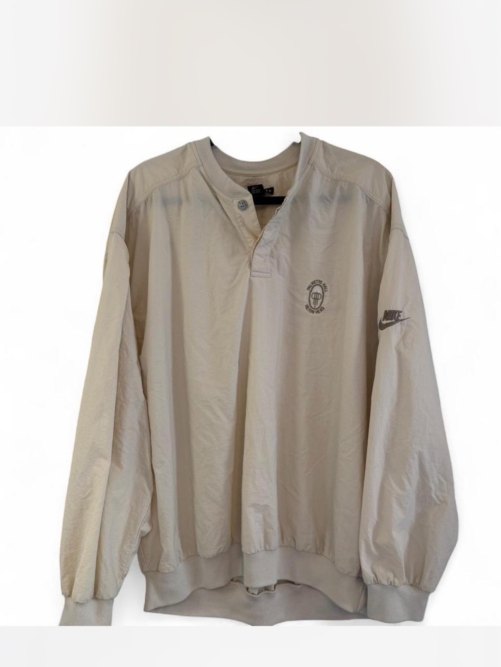 Nike Golf Beige Pullover Henley Sweatshirt ( Hilton Head Exclusive)